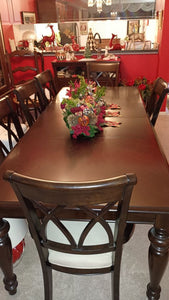 Macy’s 9-piece Bradford Dining Table & Chairs - Solid Wood