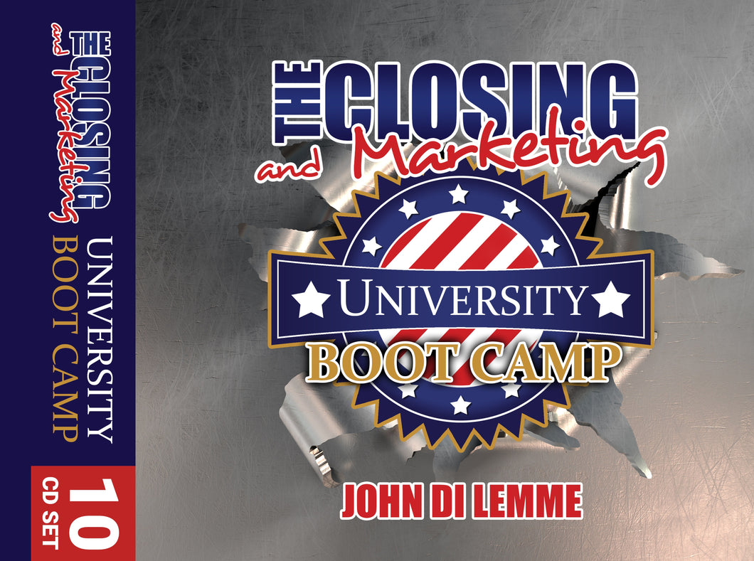 Closing and Marketing University Boot Camp MP3s Plus Bonus Making Capitalism Great Again Book