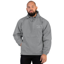 Faith Stands and Fear Runs Embroidered Champion Packable Jacket