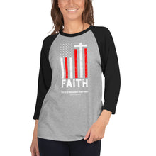 FAITH Unisex 3/4 sleeve raglan shirt