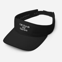 Faith Stands and Fear Runs Embroidered Visor