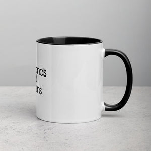 Faith Stands & Fear Runs Mug with Black Inside